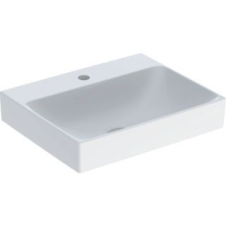 GE ONE Handwaschbecken 50x41 cm m. Hl., o. Ül., weiß, KeraTect