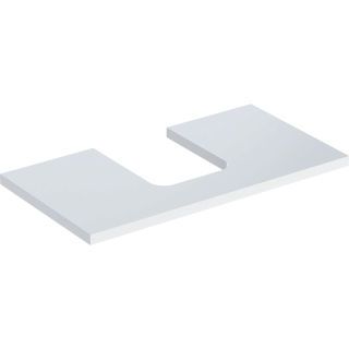 GE ONE WT-Pl. Aus mi. f. AWT Schalenform 90x3x47cm, weiß hgl.