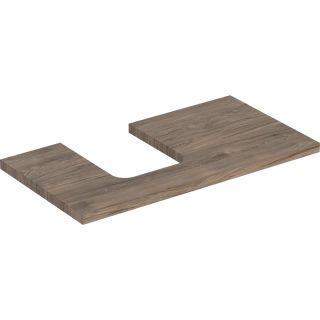 GE ONE WT-Pl. Aus li für AWT Schalenform 90x3x47cm, Nussbaum hickory