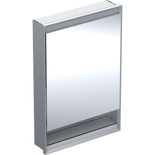 GE ONE Spiegelschrank mit Ni/Comf.Light 1 Tür li, UP-Mont., 60x90x15cm, alu.