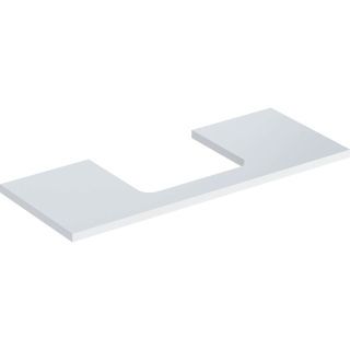 GE ONE WT-Platte, Ausschnitt mi. für AWT 120x3x47cm, weiß hgl.