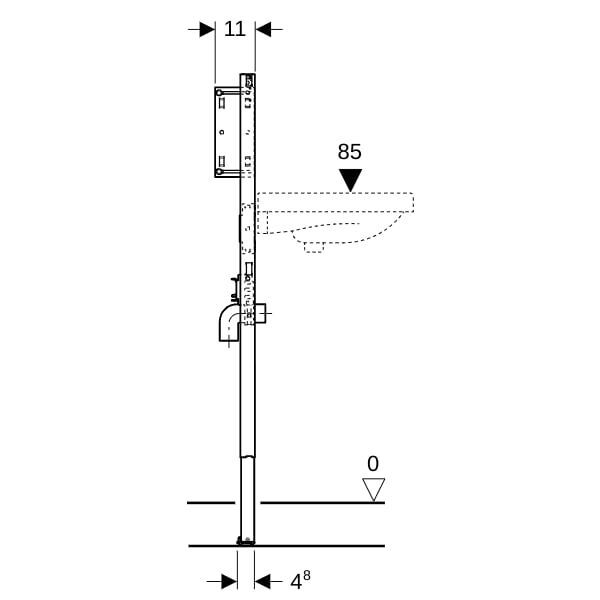 GE Duofix Element für Waschtisch