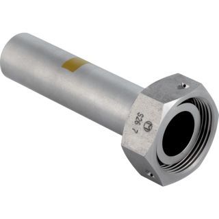 GE Mapress Edelstahl Übergang m.Überwurf und Einschubende (Gas) d28-G1 3/8 kon