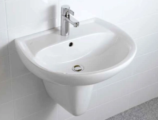 Waschtisch mit Halbsäule