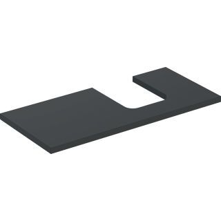 GE ONE WT-Pl. Aus re für AWT Schalenform 105x3x47cm, lava matt