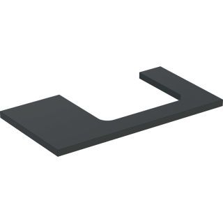 GE ONE WT-Platte, Ausschnitt re, für AWT 90x3x47cm, lava matt