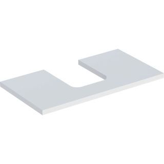 GE ONE WT-Pl. Aus mi. f. AWT Schalenform 90x3x47cm, weiß matt
