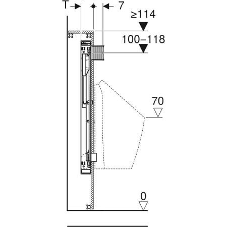GE GIS Element für Urinal