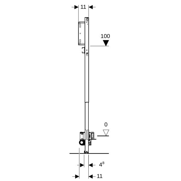 GE Duofix Element für Dusche