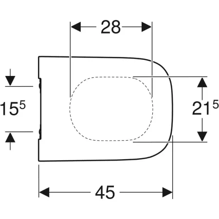 GE Smyle Square WC-Sitz