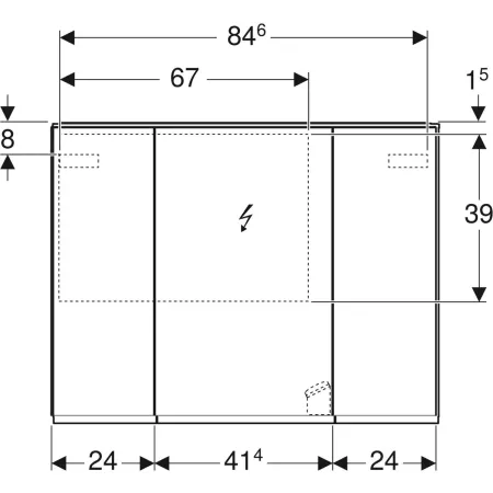 GE Option Plus Spiegelschrank