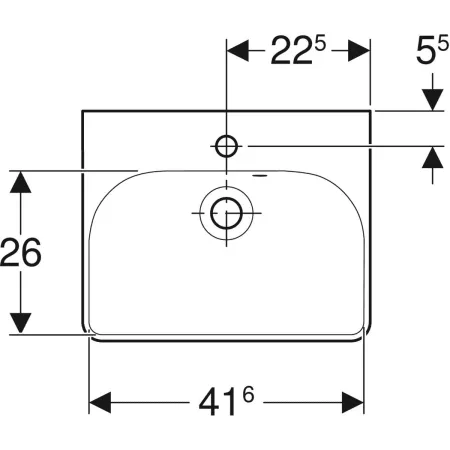 GE Smyle Square Handwaschbecken