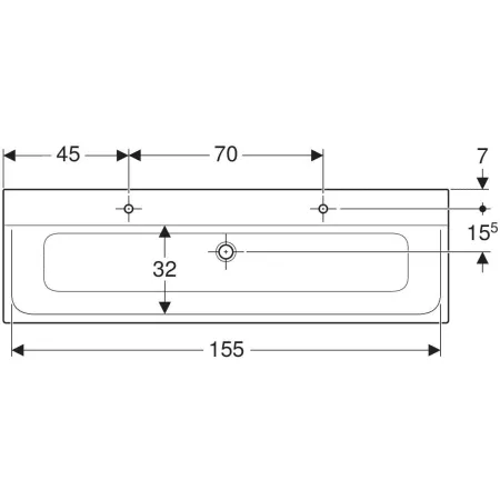 GE Xeno2 Möbelwaschtisch