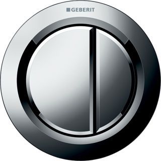 GE Typ 01 Fernbetätigung, pneum. 2-M-Sp., Möbeldr., Round, hgl.verchr.