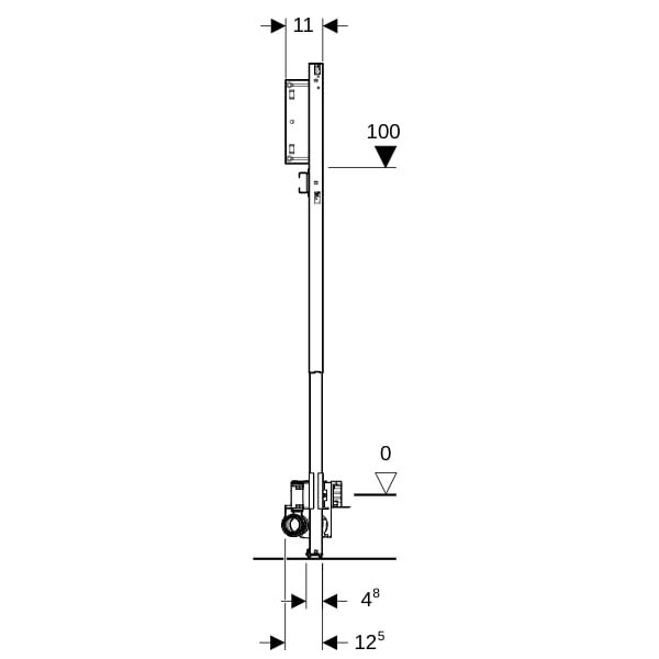 GE Duofix Element für Dusche
