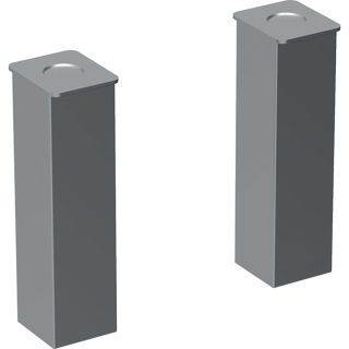 GE Set Füße, H:23cm chrom