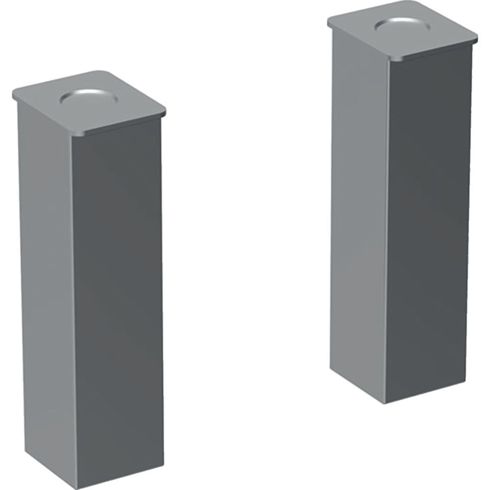 GE Set Füße, H:23cm chrom
