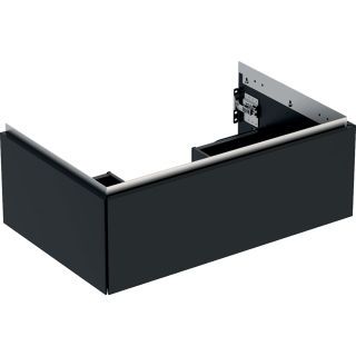 GE ONE Unterschrank für WT/-Platte 1 Schubl., 74x26,6x47cm, schwarz matt