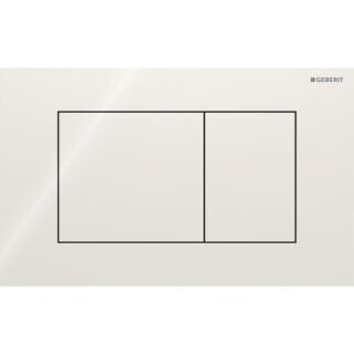 GE Sigma 40 BetPl., für 2-Mengen-Spülung Square, Glas, sand-grau