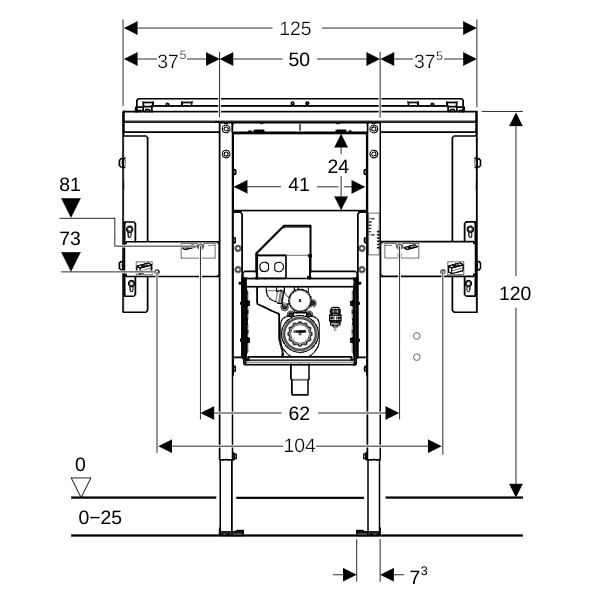GE Duofix Element für Waschtisch