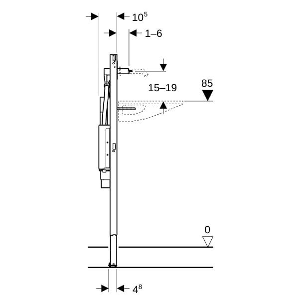 GE Duofix Element für Waschtisch