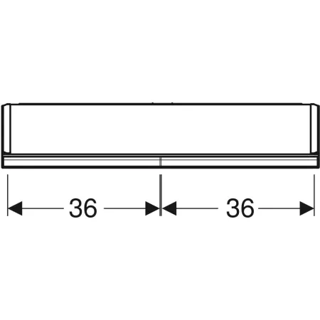 GE ONE Spiegelschrank mit Ni/Comf.Light 2 Türen, AP-Mont., 75x90x15cm, weiß