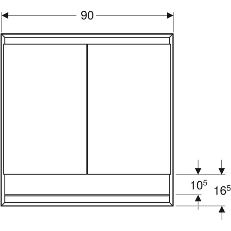 GE ONE Spiegelschrank mit ComfortLight