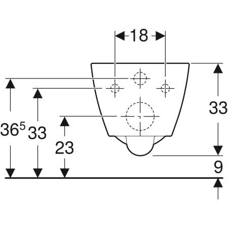GE Smyle Square WWC Tiefspüler Rimfree, Ausld. 49cm, weiß, KeraTect