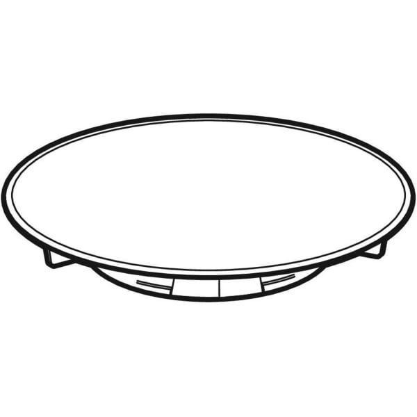 GE Split Ablaufdeckel d90 für DW-Ablauf Sperrwasserhöhe 30/50mm, swm/schw glzd