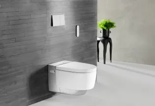 Geberit AquaClean Mera Comfort chrom mit Fernbedienung