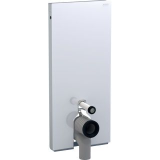 GE Monolith Sanitärmodul für Stand-WC 114 cm Glas weiß
