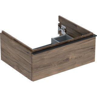 GE iCon Unterschrank für WT, 1 Schubl. 59,2x24,7x47,6cm, Nussbaum hi./Gr. Lava