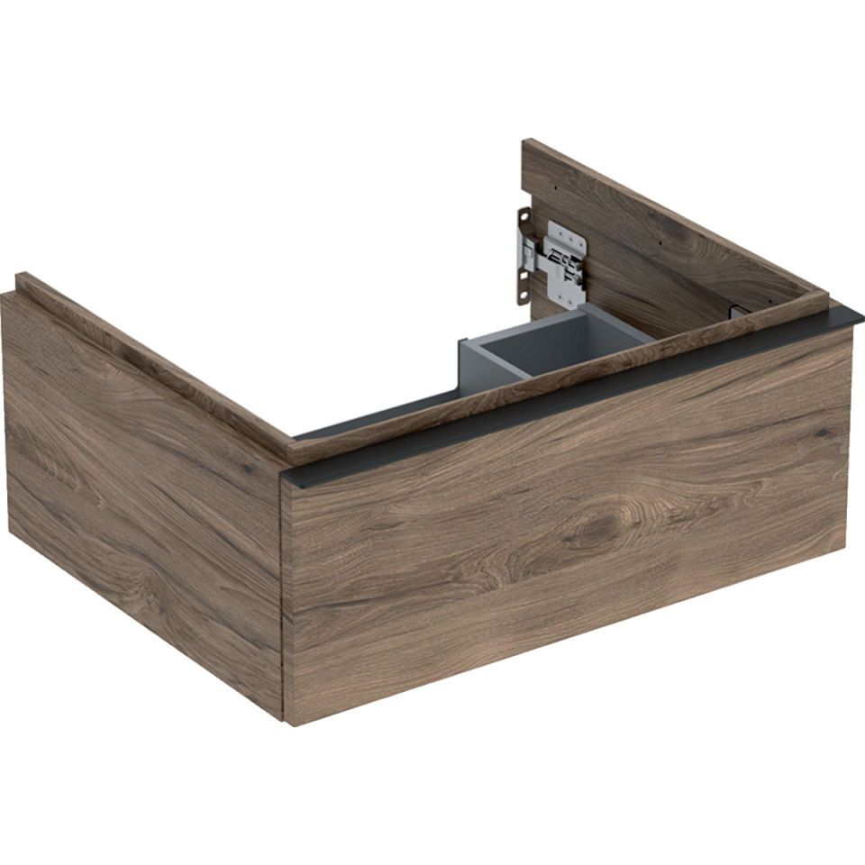 GE iCon Unterschrank für WT, 1 Schubl. 59,2x24,7x47,6cm, Nussbaum hi./Gr. Lava