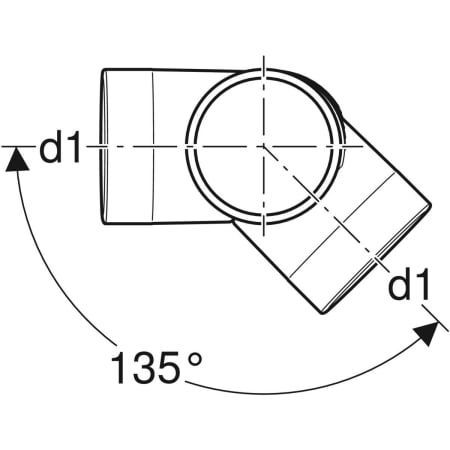 GE Silent-db20 Bogeneckabzweig