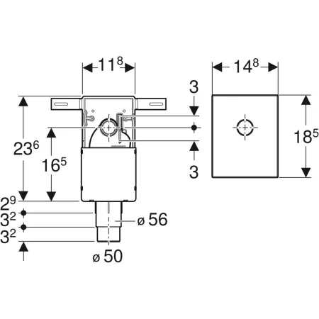 GE Waschtisch UP-Siphon 