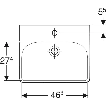 GE Smyle Square Handwaschbecken