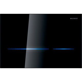 GE Sigma80 WC-Strg. elektron.Spül, Netz 2-M-Sp., bl, Square, Glas schwarz