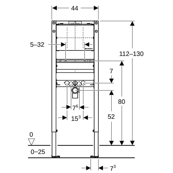 GE Duofix Element für Waschtisch