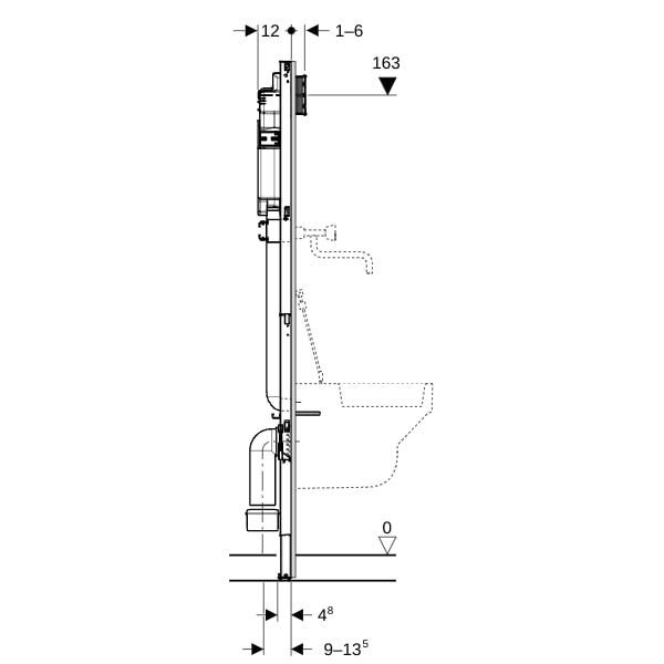GE Duofix Element für Ausgussbecken