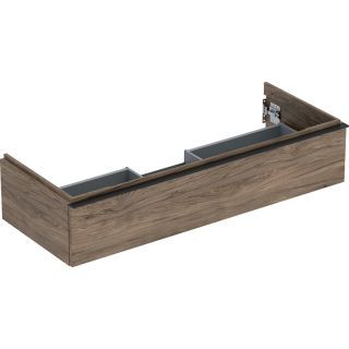 GE iCon Unterschrank für WT, 1 Schubl. 118,4x24,7x47,6cm, Nussbaum hi./Gr. Lava