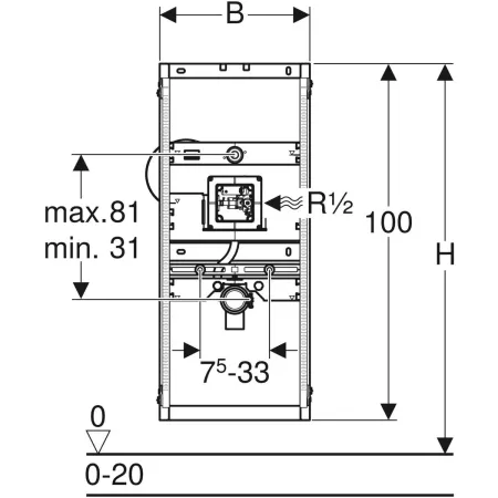 GE GIS Element für Urinal