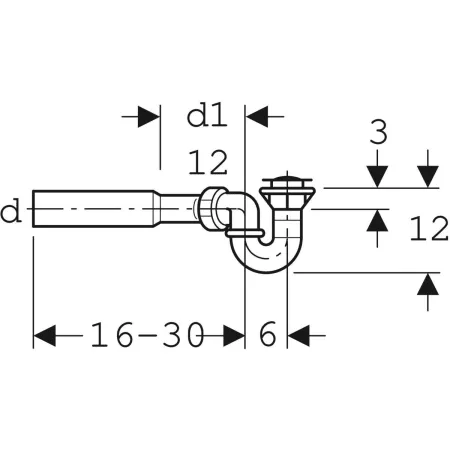GE Duschwannenablauf d40/50