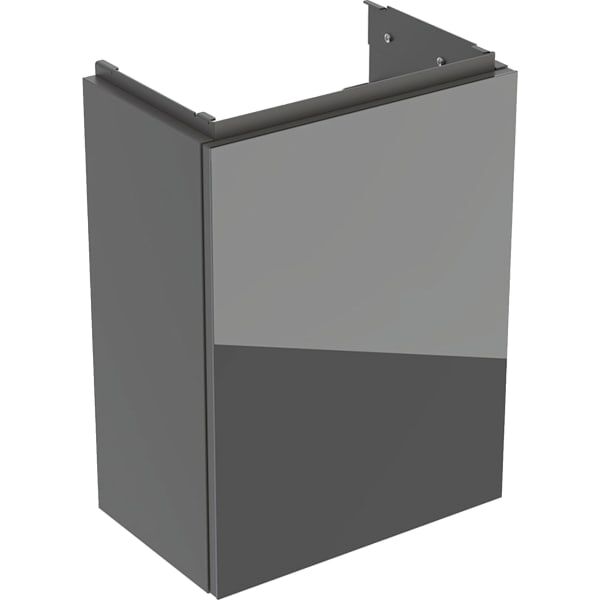 GE Acanto US für HWB B:40cm, m. 1 Tür lava matt/Glas lava