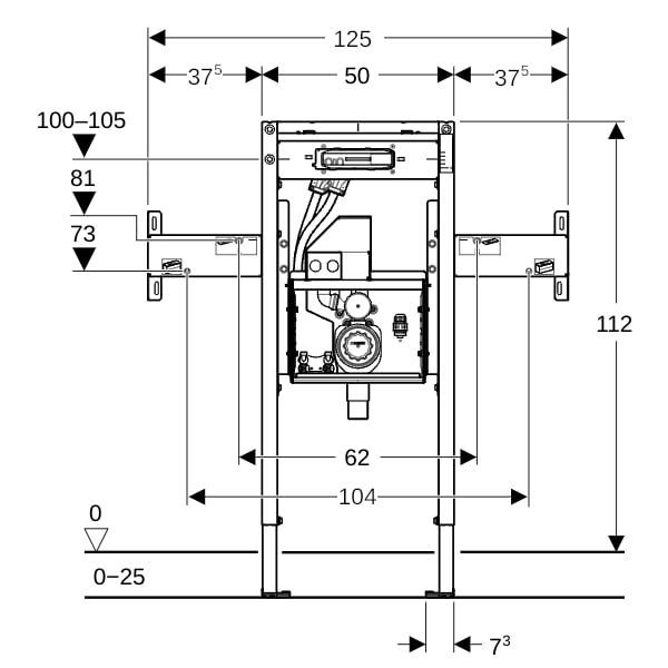 GE Duofix Element für Waschtisch