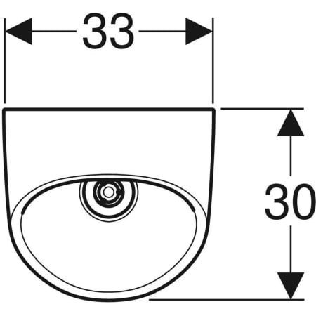 GE Narva Urinal Zul. hi., Abg. hi., weiß, KeraTect