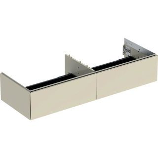GE ONE Unterschrank für WT/-Platte 2 Schubl., 133,2x26,6x47cm,sandgrau hgl.