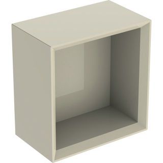 GE Wandbox quadratisch 22,5x23,3x13,2cm, sandgrau