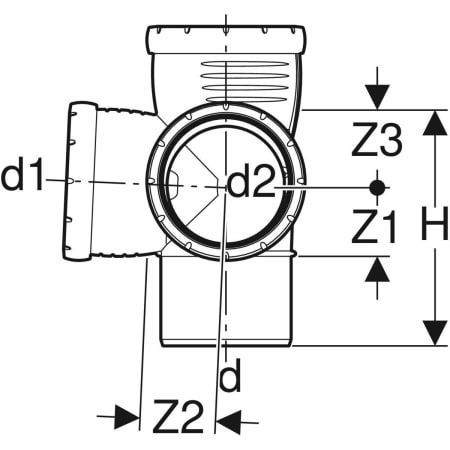 GE Silent-Pro Eckabzweig