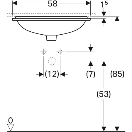 GE VariForm Unterbauwaschtisch