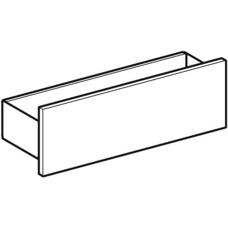 GE Smyle Square Wandablage 45x14,8x14,3cm, weiß